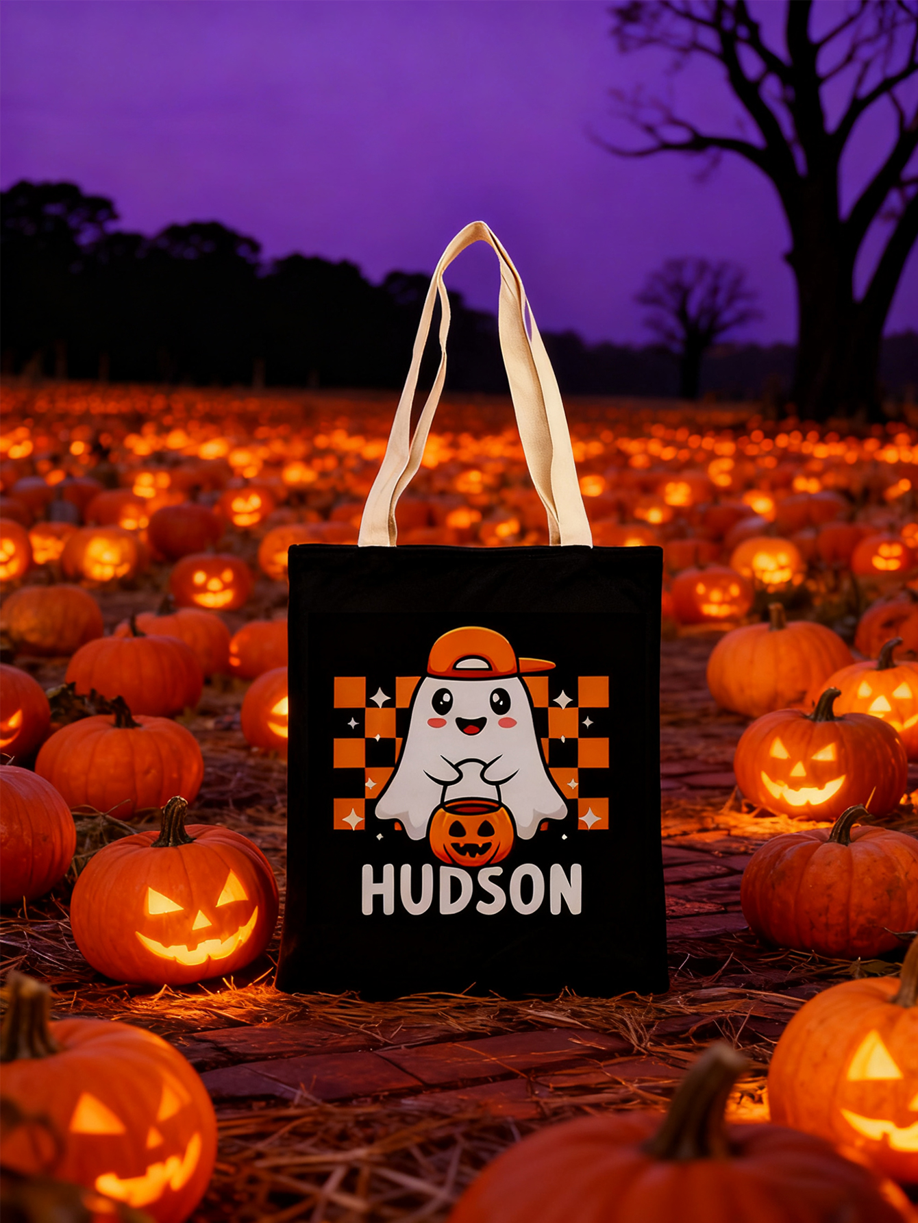 Custom Cute Ghost Halloween Snack Bag